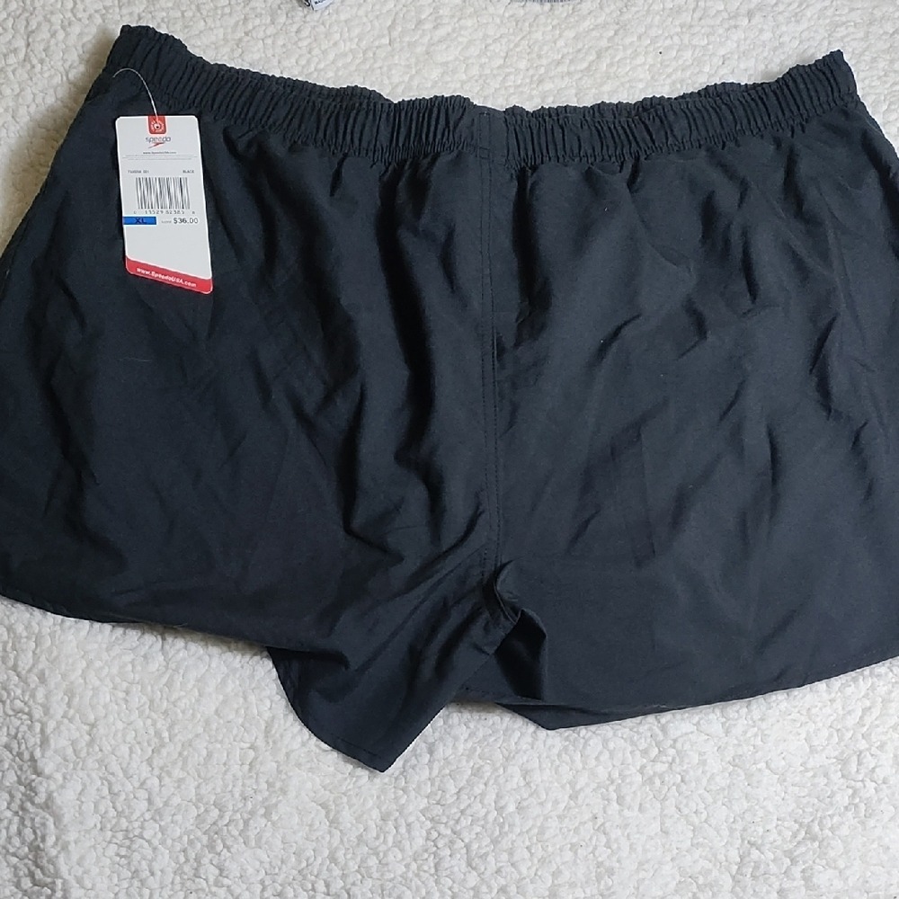 Speedo‎ Black Athletic Shorts Size XL New